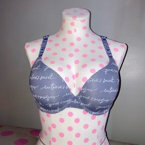 Victoria's Secret T-Shirt Push-Up Full Coverage
Bra in Grey Cursive size 36C